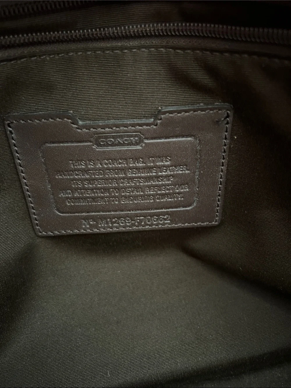 Coach Leather Briefcase / Messenger Bag – Dark Brown – Excellent Condition